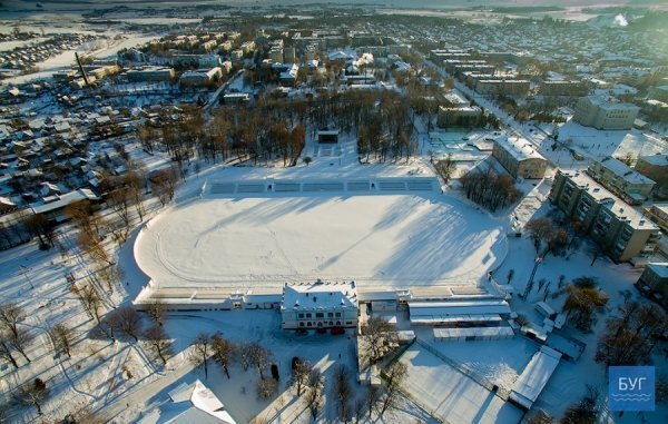 Засніжений Нововолинськ показали з висоти пташиного польоту