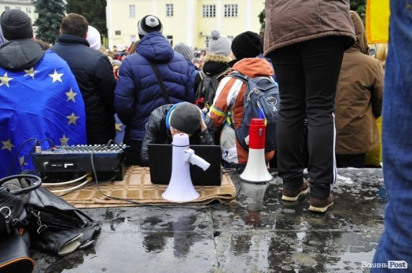 Студентський Євромітинг у Луцьку. ФОТО