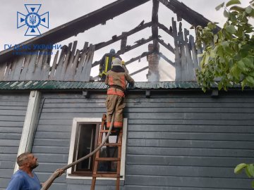 На Волині горів житловий будинок. ФОТО