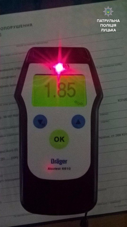 Траса Ковель – Ягодин: п’яний водій утікав від патрульних