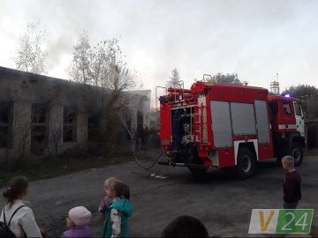 У місті на Волині горіла котельня. ФОТО