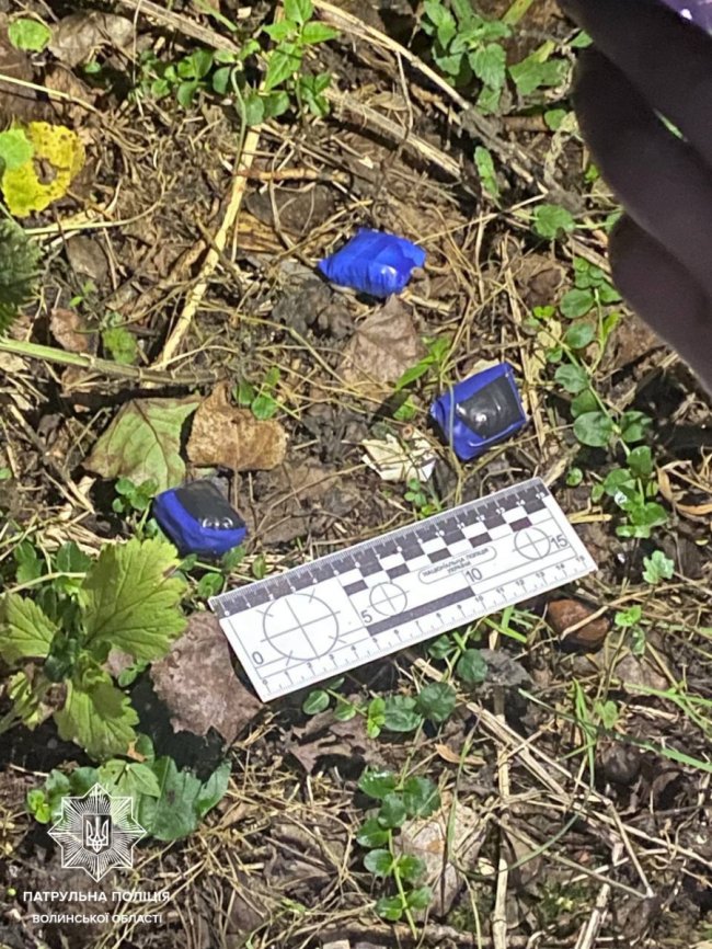 Викинув на землю п'ять згортків: у Луцьку у чоловіка знайшли наркотики. ФОТО