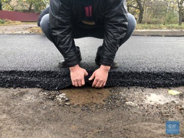 Через сумнівний ремонт дороги на Волині поліція може завести кримінал