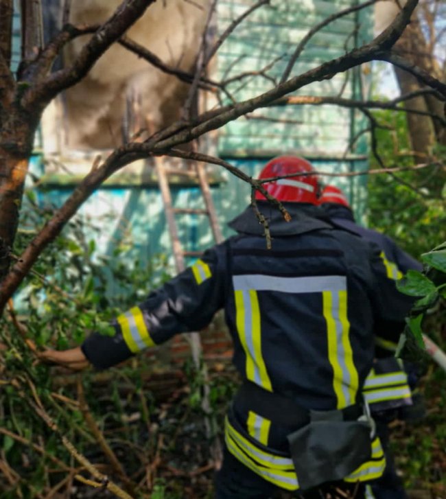 На Волині горів житловий будинок: врятували людину. ФОТО