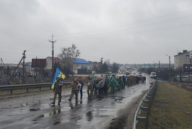 Поховали воїна з Волині Олександра Брисюка, який поліг на Харківщині