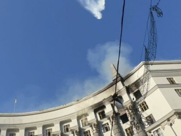 Унаслідок атаки постраждала будівля Кабміну