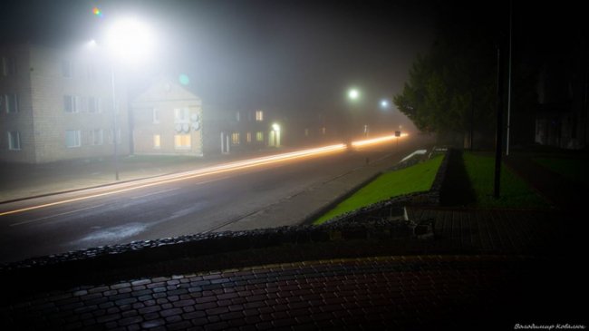 Фото нічного міста на Волині