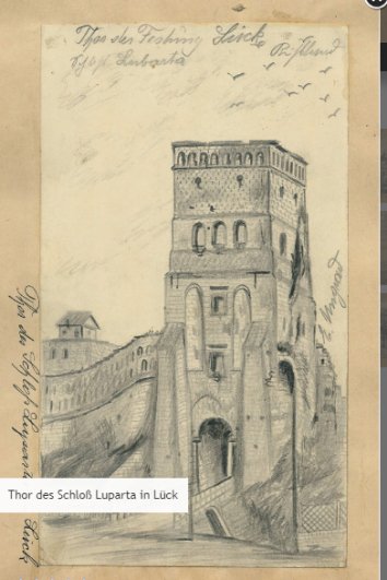 Луцьк на столітніх малюнках німецького солдата