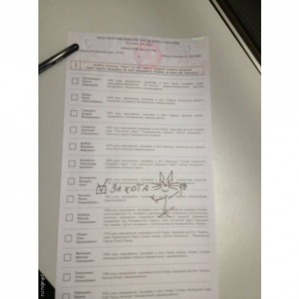 Поглумилися з виборів: як люди псували бюлетені. ФОТО