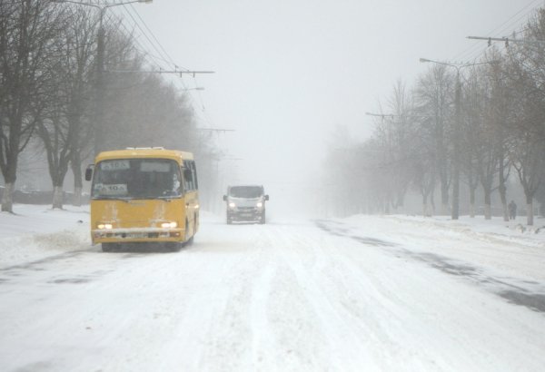 Снігопад у Луцьку. ФОТО