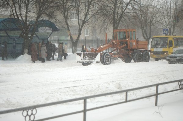 Снігопад у Луцьку. ФОТО