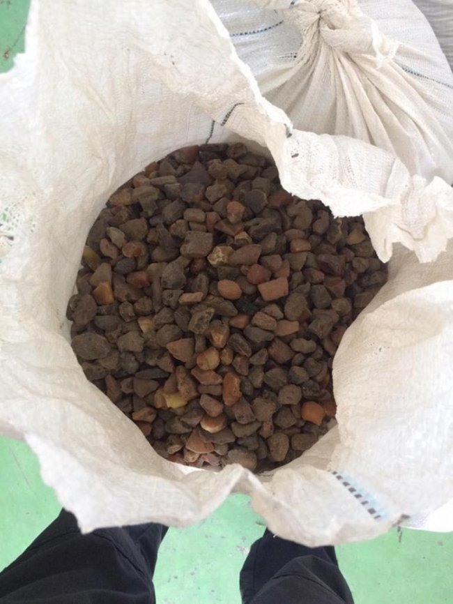 Волинянин намагався вивезти у Польщу декілька мішків з бурштином. ФОТО