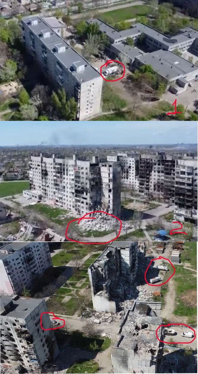 Окупанти вивозять тіла вбитих жителів Маріуполя у вантажівках з-під російського «гуманітарного вантажу», – Андрющенко