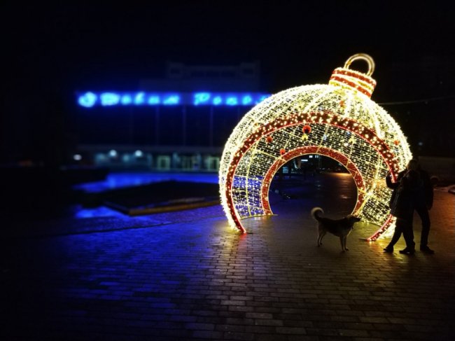 Показали фото передноворічного Луцька