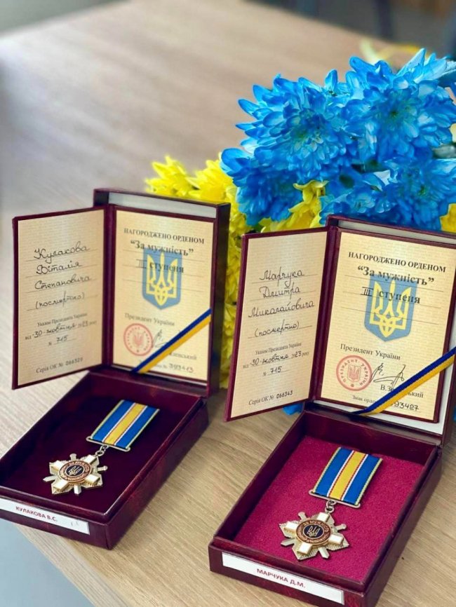 Родини отримали посмертні нагороди волинських Героїв