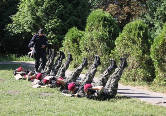 Фото тренувань волинського  «Беркуту»