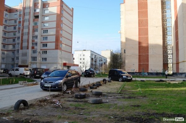 Лучани «воюють» за територію: одні садять дерева, а хтось їх ламає 