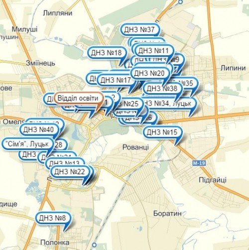 Луцькі дитсадки з'явилися на карті. ФОТО