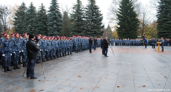 У Луцьку відбулася посвята в майбутні міліціонери. ФОТО
