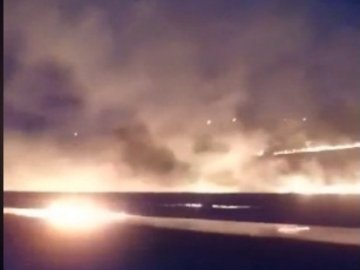 З’явилося відео польової пожежі під Луцьком