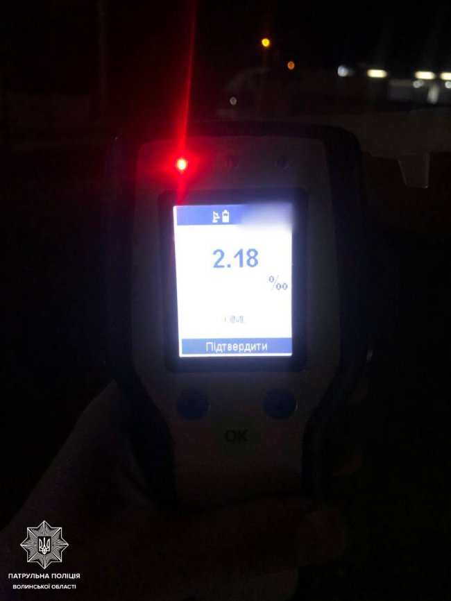 У Луцьку затримали 20-річного п'яного водія без прав: у салоні була маленька дитина