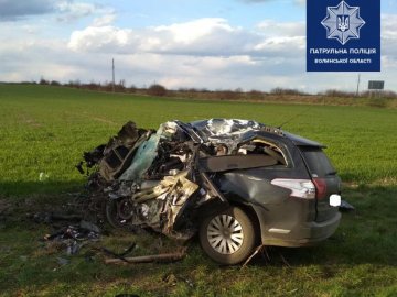 Повідомили деталі страшної автотрощі на Волині, в якій загинув чоловік та двоє дітей. ФОТО