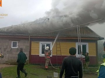 У селі на Волині горів будинок
