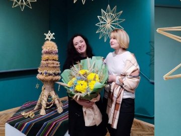 В луцькому музеї –  виставка різдвяних оберегів із соломи.ФОТО