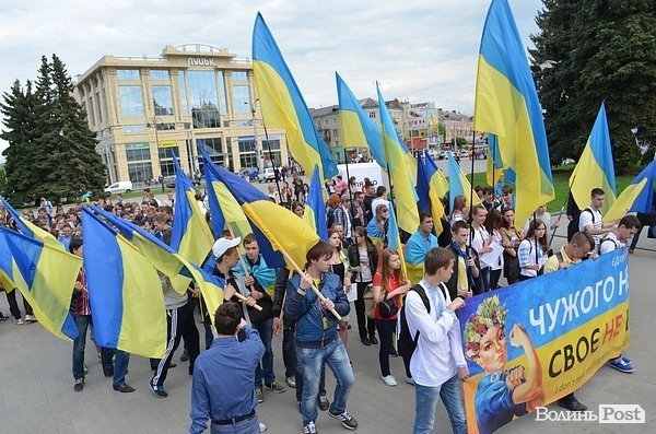 Марш Єдності в Луцьку. ФОТО