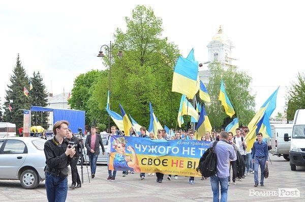 Марш Єдності в Луцьку. ФОТО