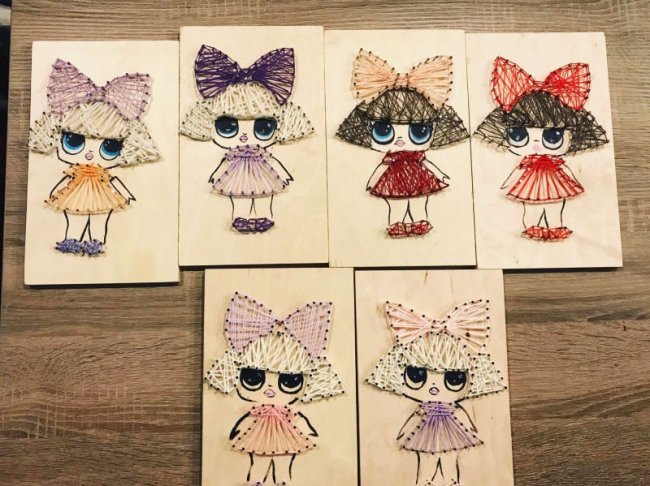 Вчителька з села під Луцьком створює шедеври із цвяхів та ниток. ФОТО