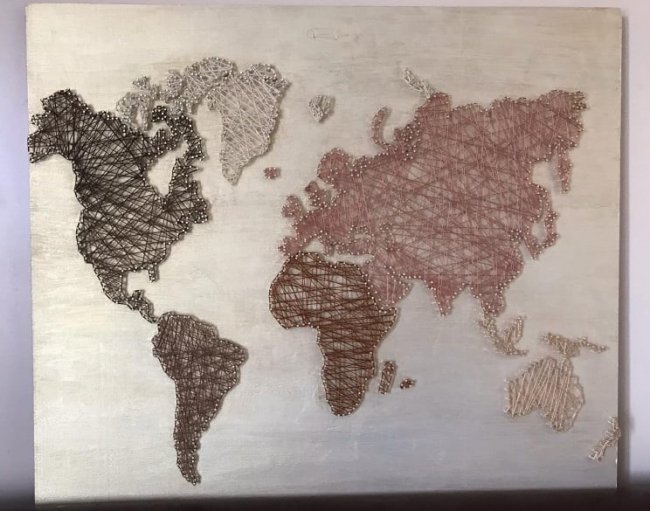 Вчителька з села під Луцьком створює шедеври із цвяхів та ниток. ФОТО