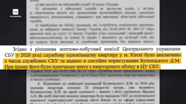ДБРівець Бузницький отримав службову квартиру від СБУ за 9 гривень
