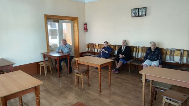 Мешканці стаціонарного догляду в Благодатному. 