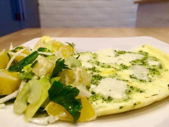 Омлет з броколі 