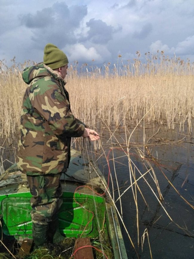 З волинських водойм вилучили пів кілометра браконьєрських риболовних сіток