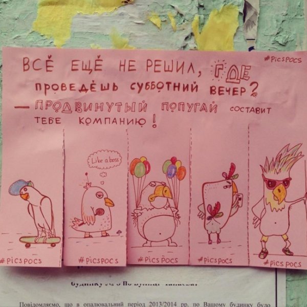 Вуличні оголошення, які покращують настрій. ФОТО