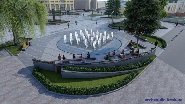 Представили проект реконструкції Театрального майдану в Луцьку