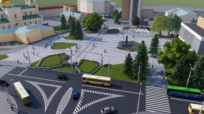 Представили проект реконструкції Театрального майдану в Луцьку