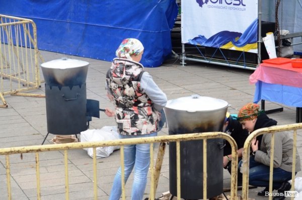 На луцькому «Фестивалі національної кухні» свиню почали пекти ще уночі. ФОТО