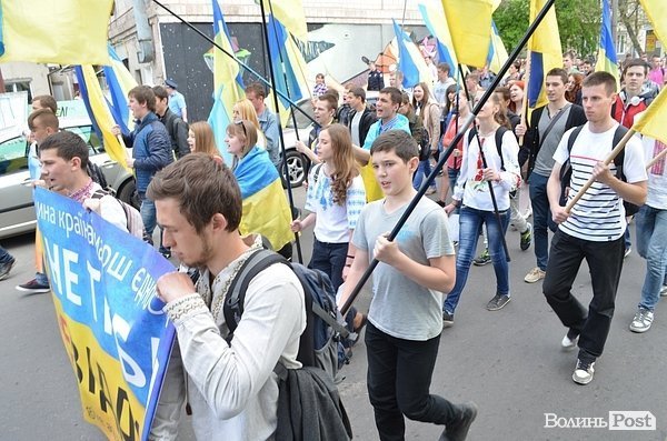 Марш Єдності в Луцьку. ФОТО