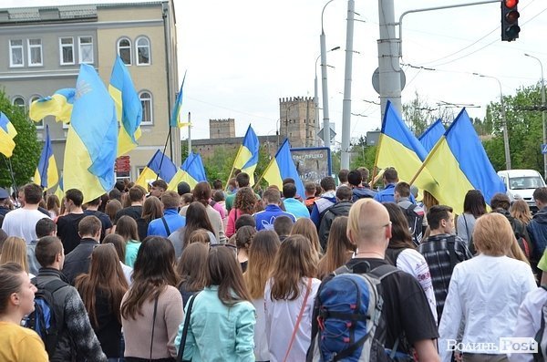 Марш Єдності в Луцьку. ФОТО