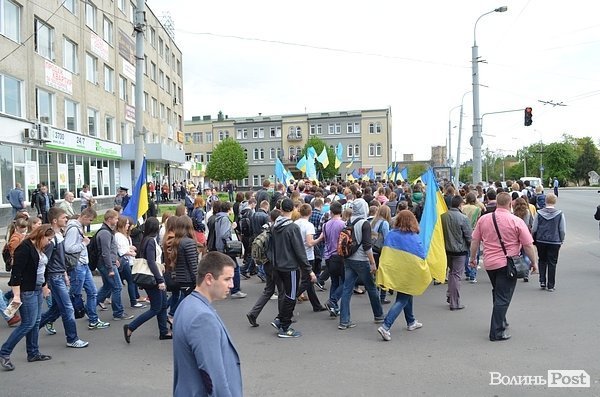 Марш Єдності в Луцьку. ФОТО