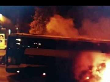 У Польщі під час руху загорівся автобус з українцями. ВІДЕО