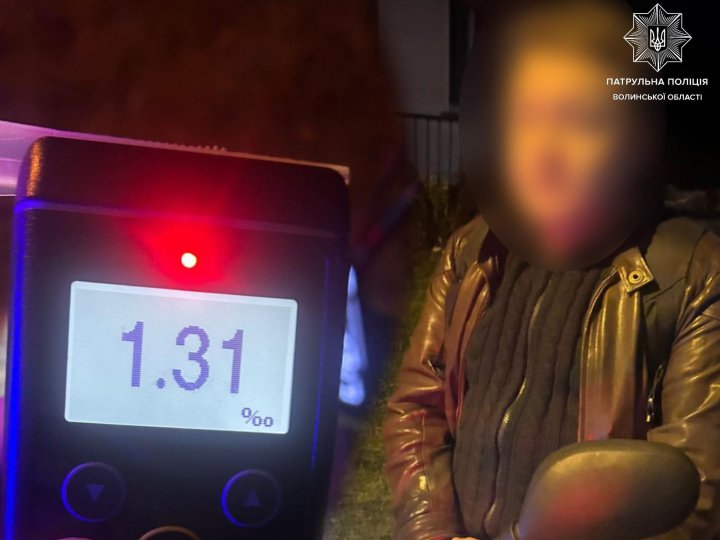 Вночі на Волині затримали п'яного водія електроскутера