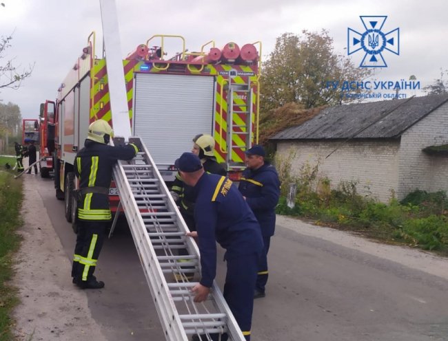 На Волині горіли два житлові будинки та літня кухня