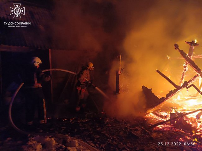 На Волині під час пожежі житлового будинку загинув чоловік