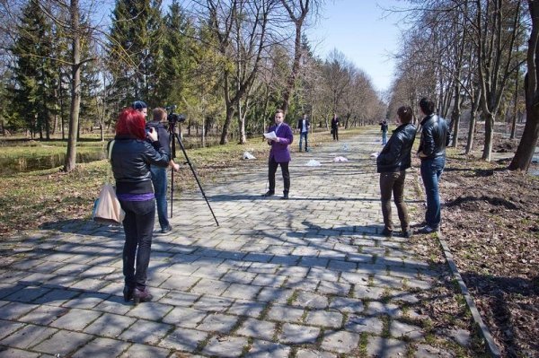 У Луцьку знімали відео з зомбі. ФОТО