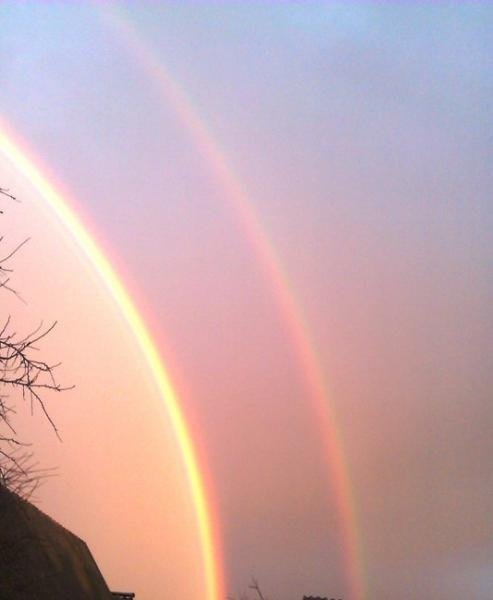 На Волині посеред зими - дві веселки. ФОТО