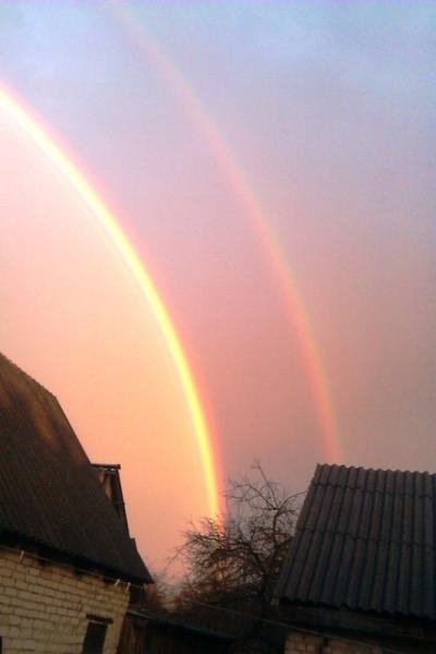 На Волині посеред зими - дві веселки. ФОТО